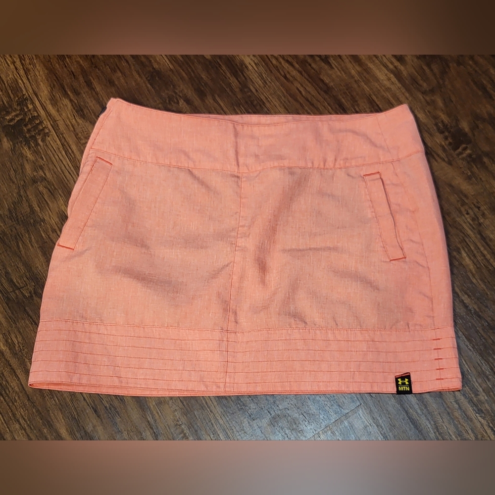 Women's Melon Under Armour Skirt Size 10 Athletic Sporty  Summer
